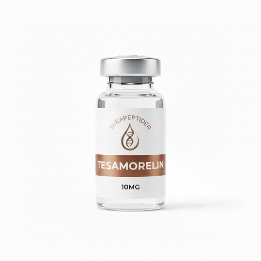 Tesamorelin vit bakgrund